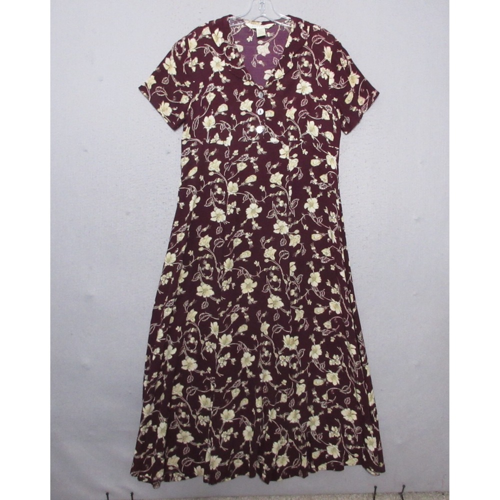 Vintage Express Dress 5/6 Floral Cottage Core Boho Midi Prairie 90s Y2K USA